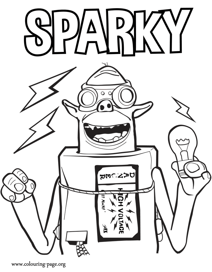 Sparky The Boxtrolls coloring pages for kids | New Coloring Pages