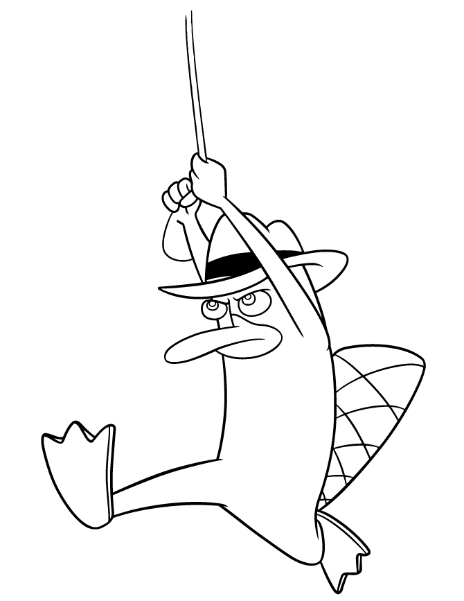 Perry The Platypus Coloring Page | Free Printable Coloring Pages