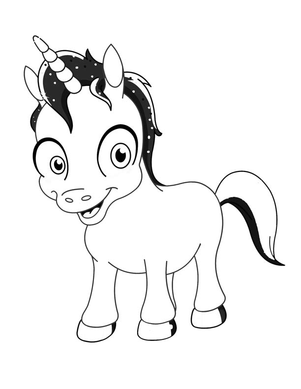 Unicorn Coloring Pages For Kids - Coloring Home