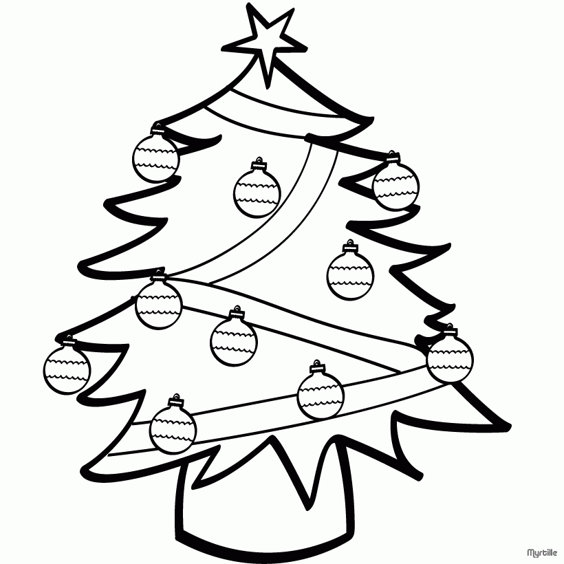 Coloring Pages Of Christmas Trees - Coloring Home