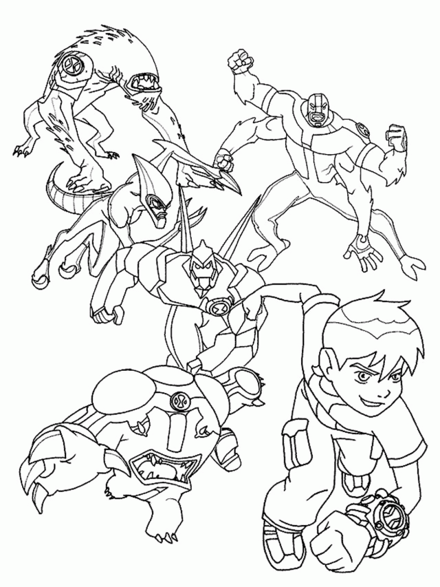 Ben 10 Ultimate Alien Coloring Pages - Coloring Home