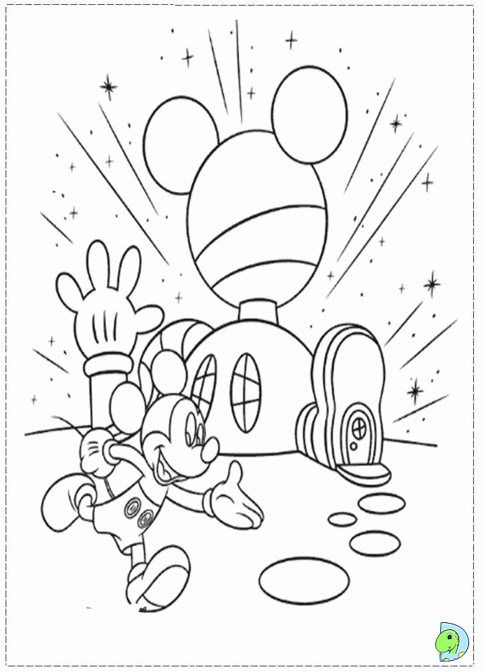 Mickey Mouse Clubhouse Printable Coloring Pages Coloring Home