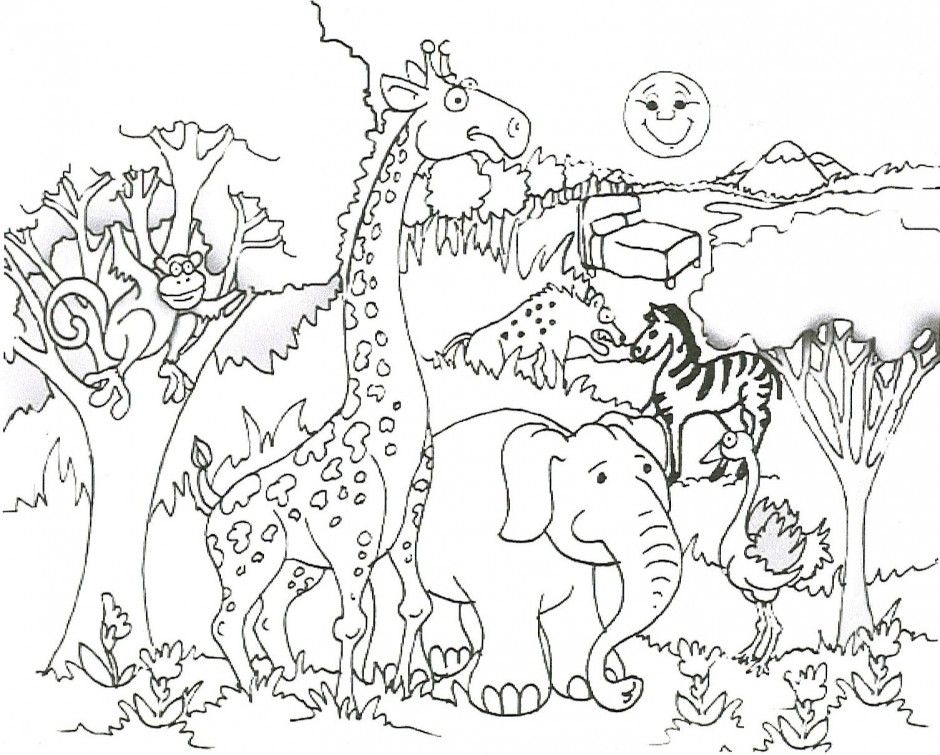 Wild Animal Coloring Pages Wild Animal Baby Coloring Pages 230203 