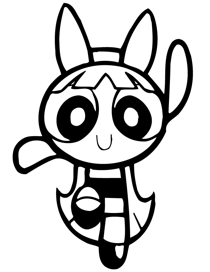 Him From Powerpuff Girls Cartoon Coloring Page | HM Coloring Pages