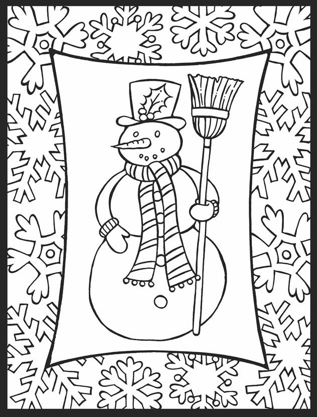 December Holiday Coloring Pages Coloring Home