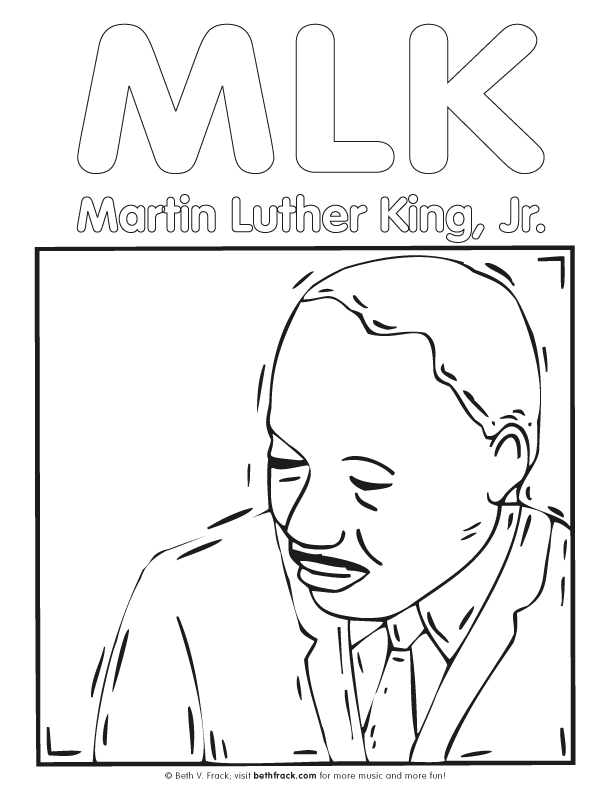 Coloring Pages Of Martin Luther King Jr - Coloring Home