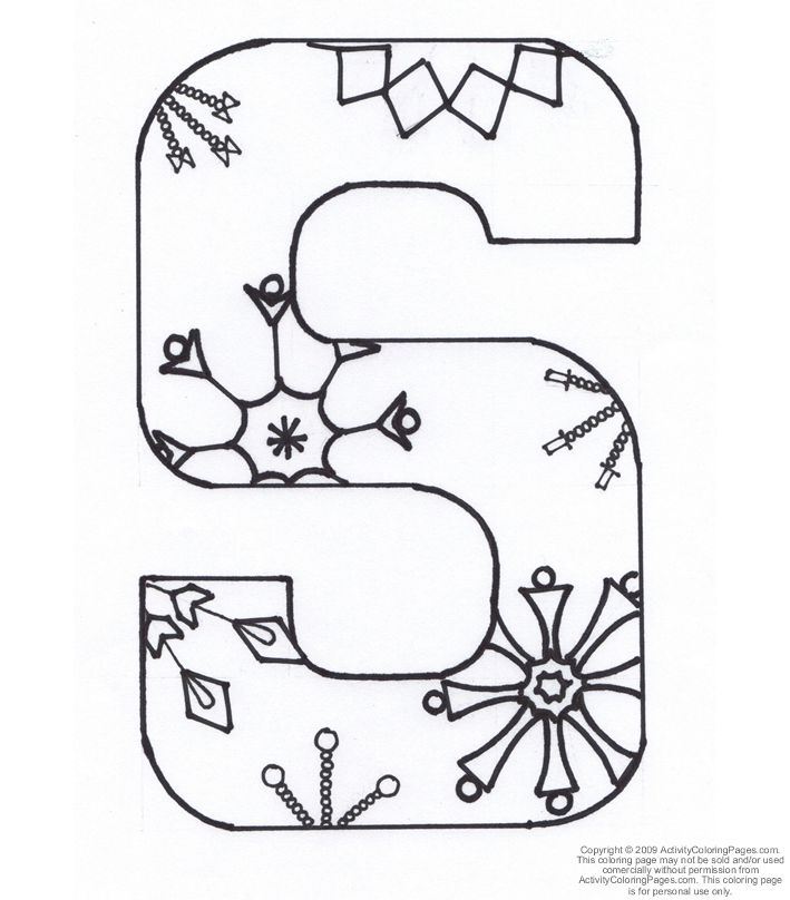Letter S Coloring Page - Coloring Home