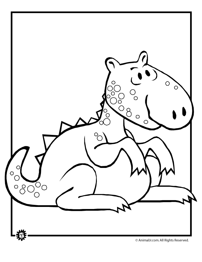 Cute Dino Coloring Pages - Coloring Home