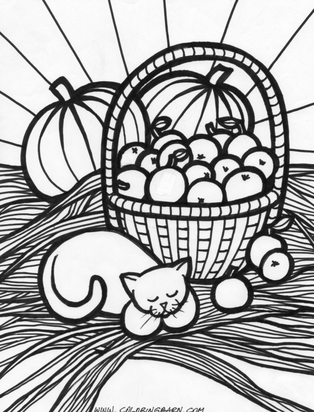 Harvest Coloring Pages - Coloring Home