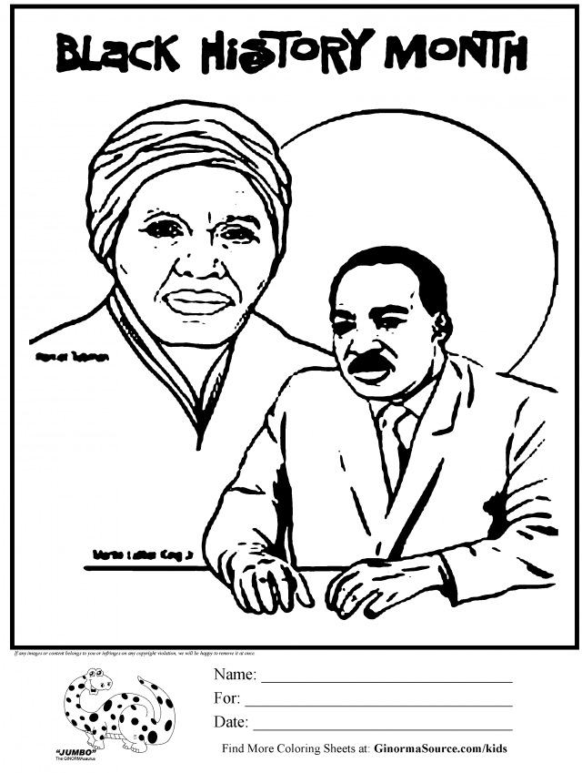 Black History Month Coloring Pages For Kids Coloring Home