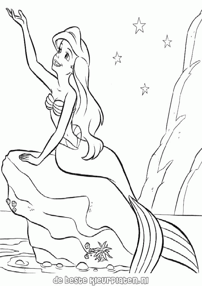 Coloring Pages Little Mermaid - Coloring Home