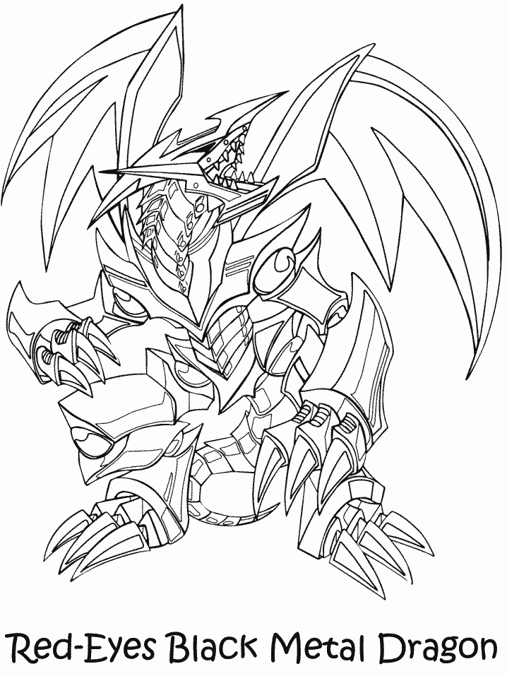 Red Eyes Black Dragon Colouring Pages Coloring Home 