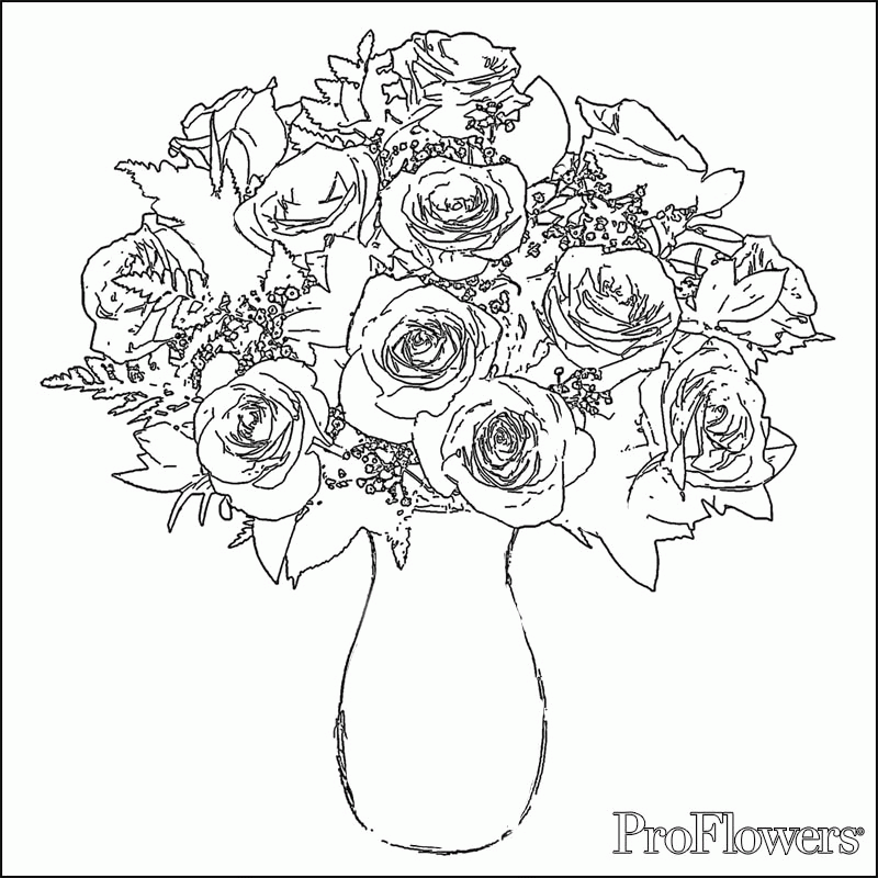 Roses-coloring-pictures-2 | Free Coloring Page Site