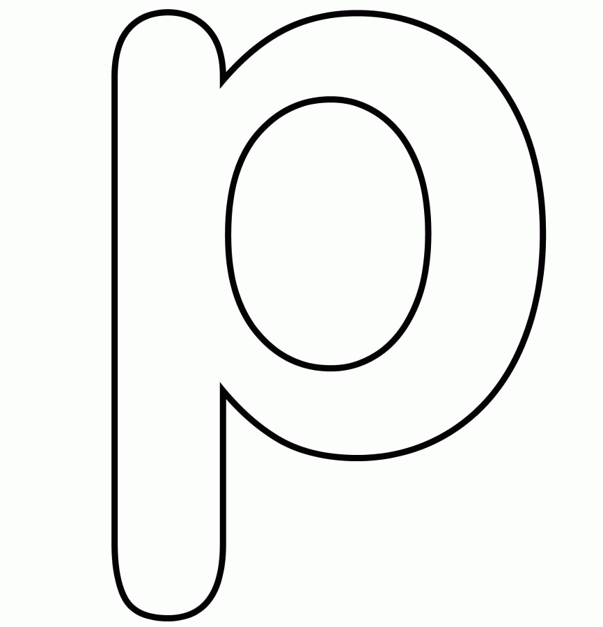 Letter P Coloring Pages - Coloring Home