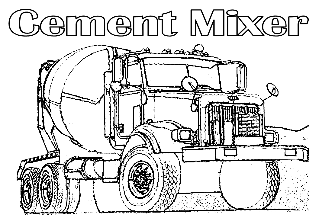 Free Printable Construction Trucks Coloring Pages