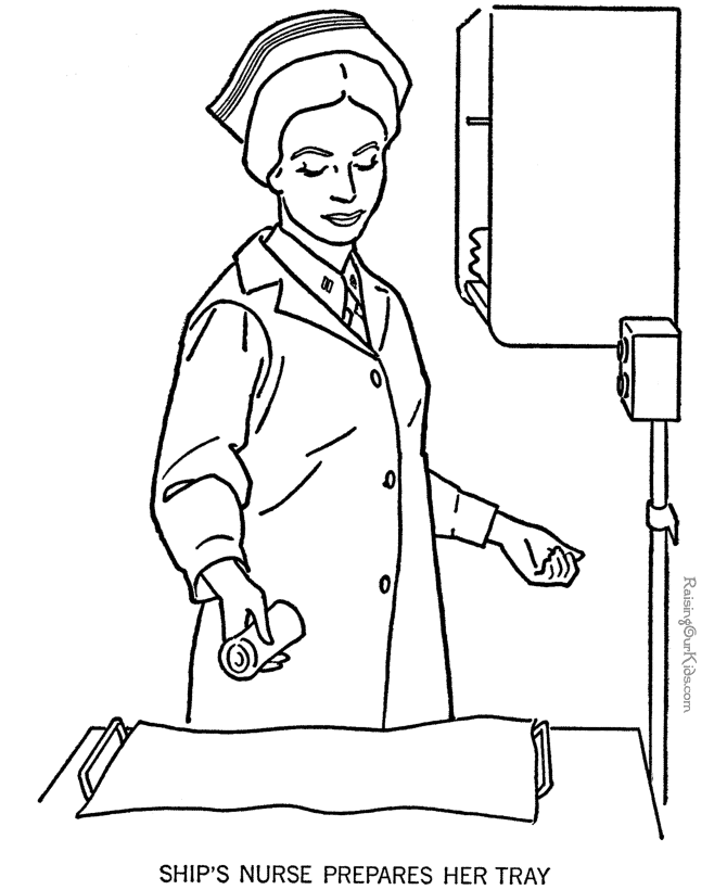 Nurses Day Coloring Pages Home