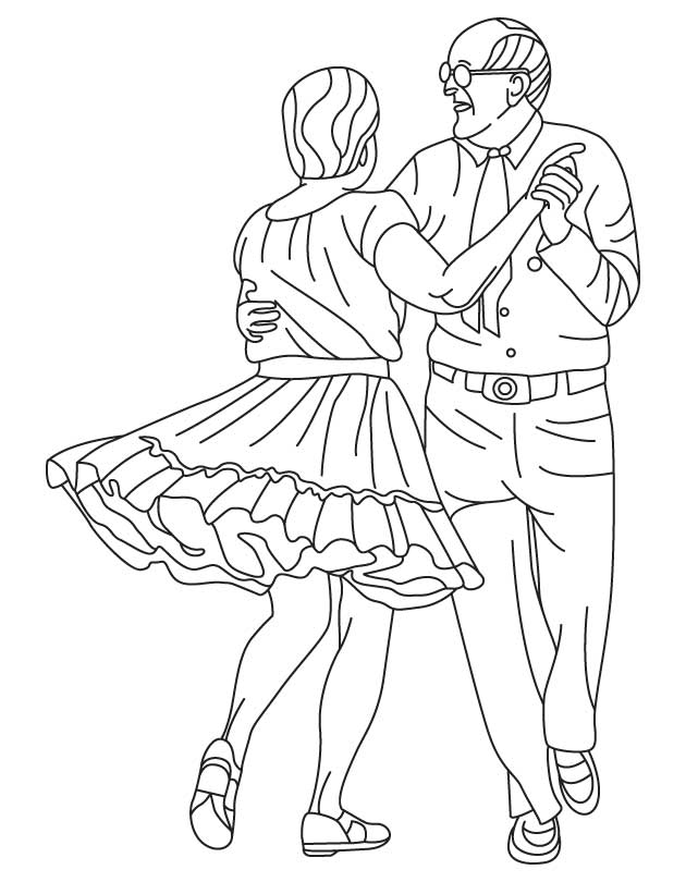 square dancing Colouring Pages (page 3)