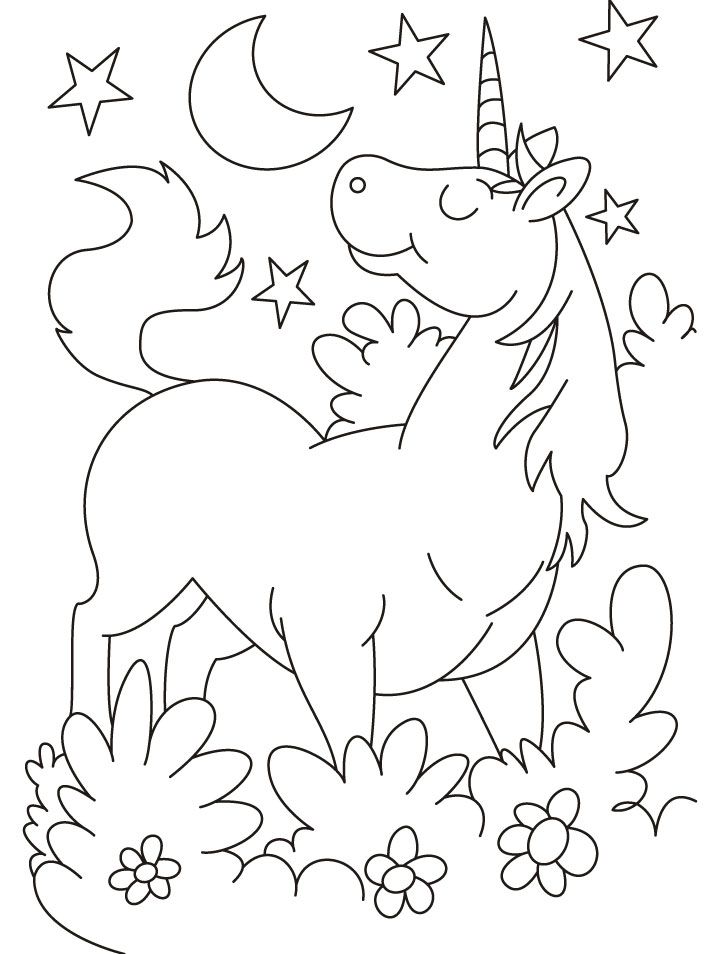 cute cartoon unicorn coloring pages