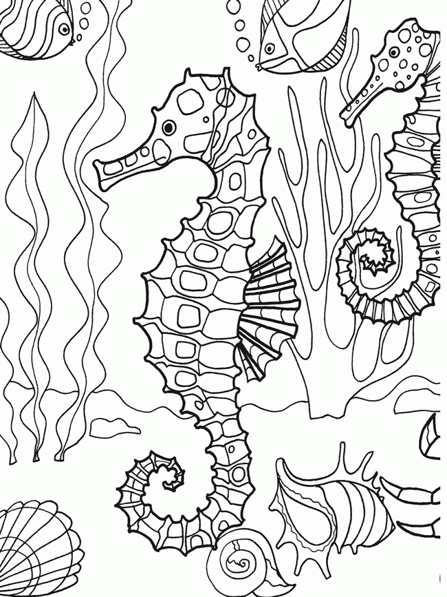 Sea Life Coloring Pages Coloring Home