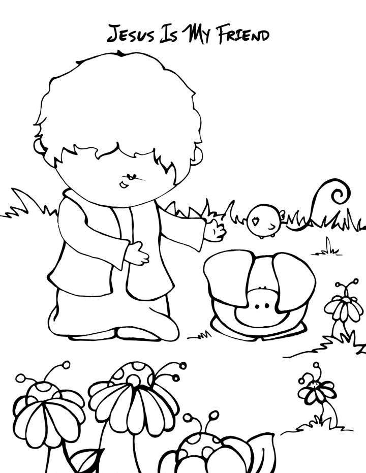 Bible Coloring Pages for Sunday School Lesson Friends Coloring 