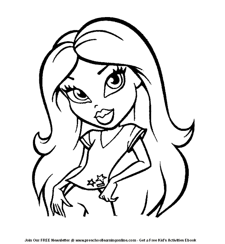Search Results » Bratz Doll Coloring Pages