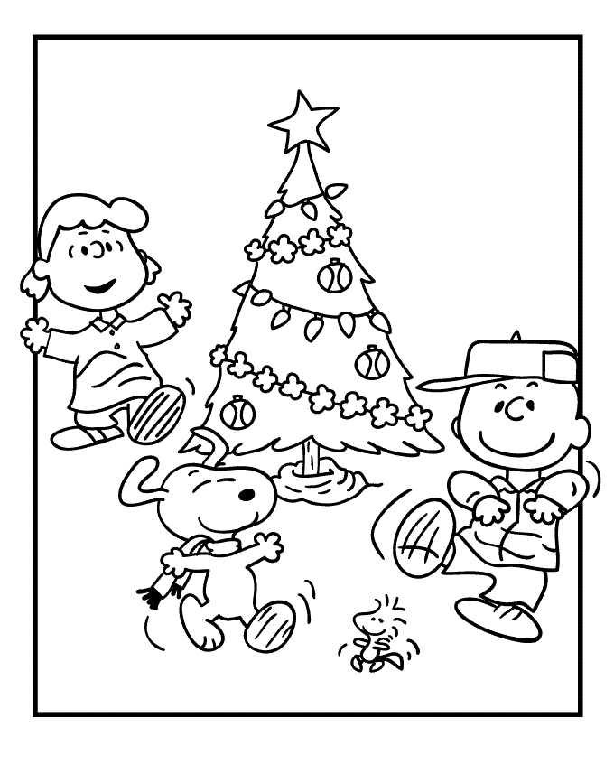 Snoopy Christmas Coloring Pages - Coloring Home