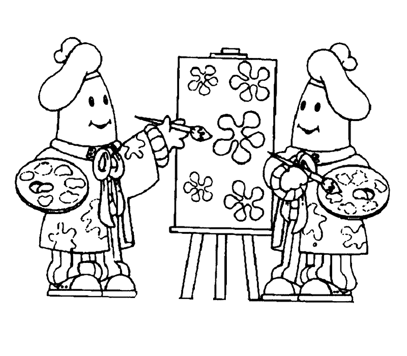 banana b1 Colouring Pages (page 2)