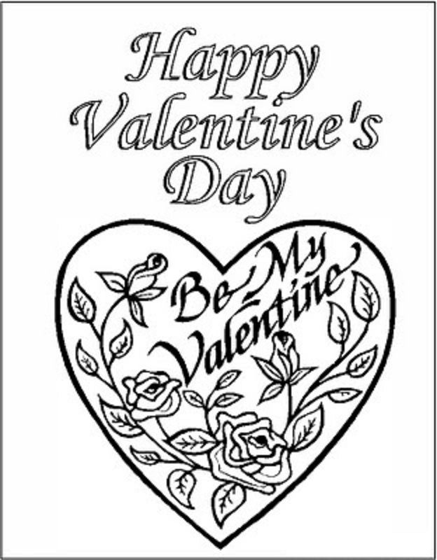 flowers and love hearts Colouring Pages (page 3)