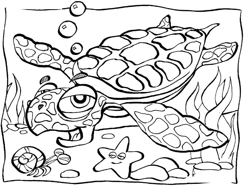 Coloring Pages Of Sea Animals - Coloring For KidsColoring For Kids