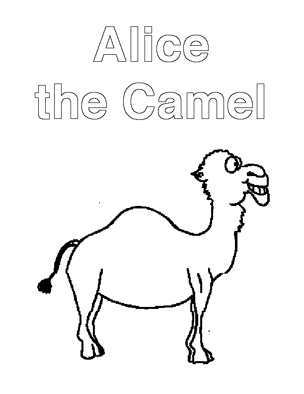 alice the camel Colouring Pages