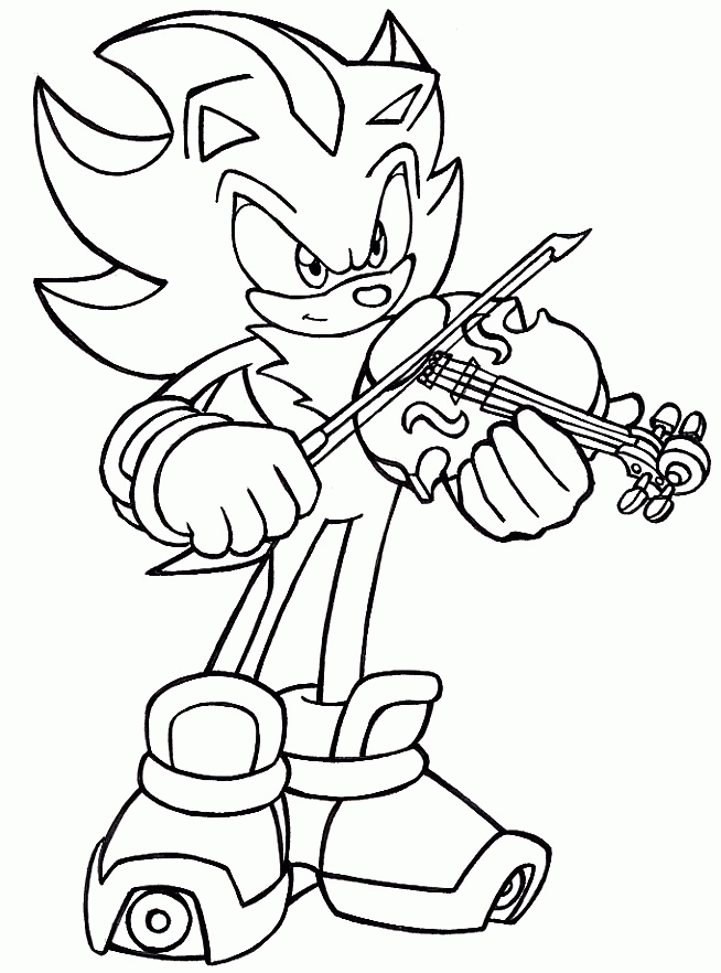 Shadow The Hedgehog Coloring Pages Coloring Home