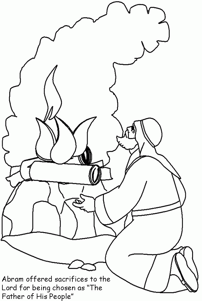 abraham and isaac coloring pages - photo #24