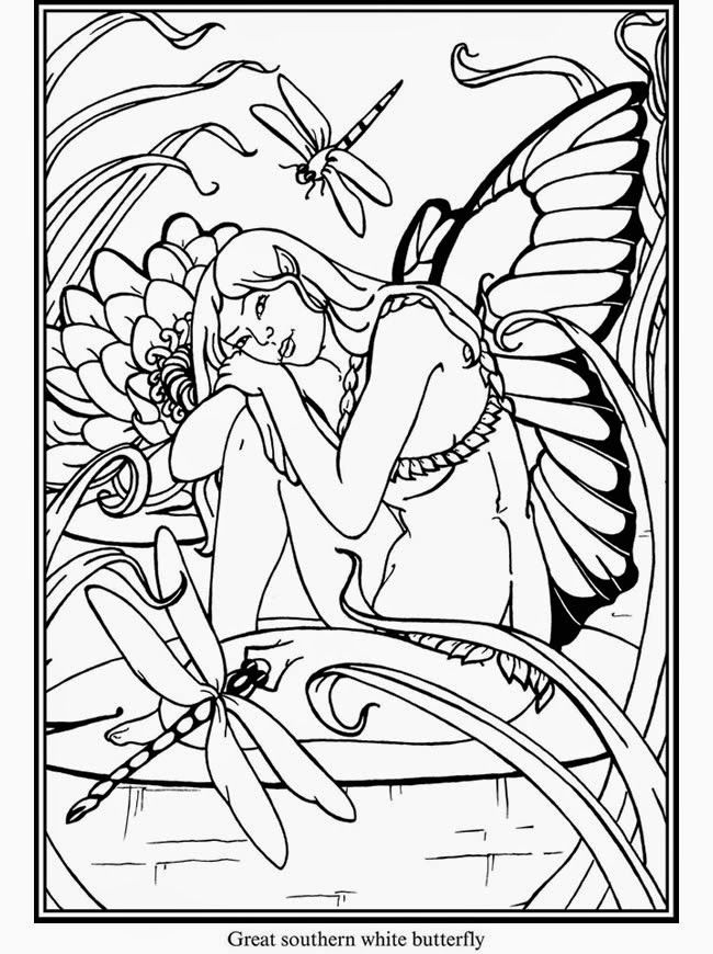 EXPOSE HOMELESSNESS: BUTTERFLY FAIRY #2 - COLORING PAGE FOR OUR 
