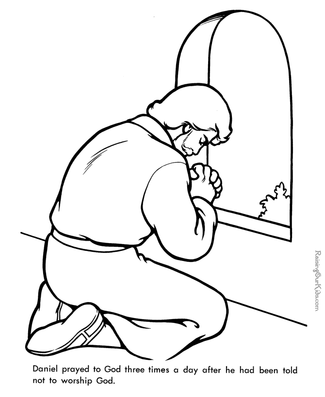 daniel in the bible Colouring Pages