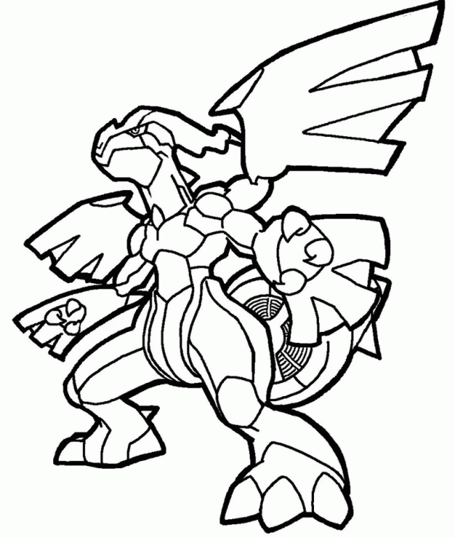 Pokemon Coloring Pages Of Zekrom | Online Coloring Pages