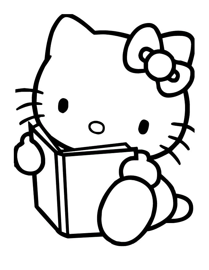 Kitty Coloring Book Pages Home Part 10