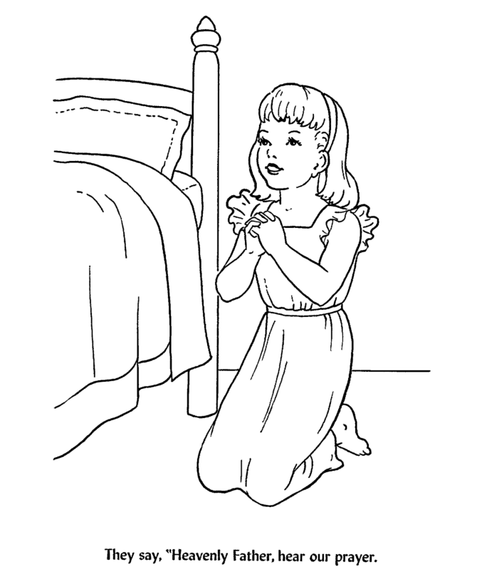 coloring pages boy praying | Coloring Pages For Kids