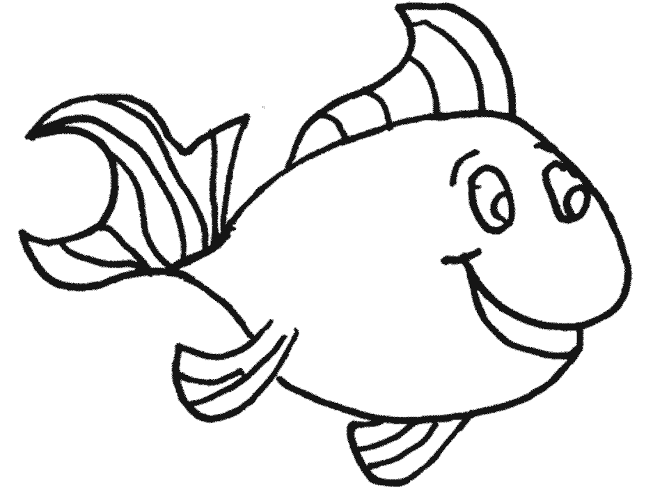 simple fish coloring pages : Printable Coloring Sheet ~ Anbu 