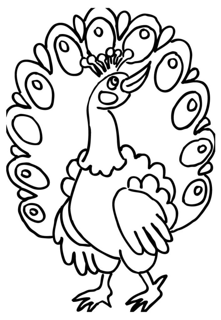 Newest Peacock Coloring Page Hd Wallpapers | ViolasGallery.