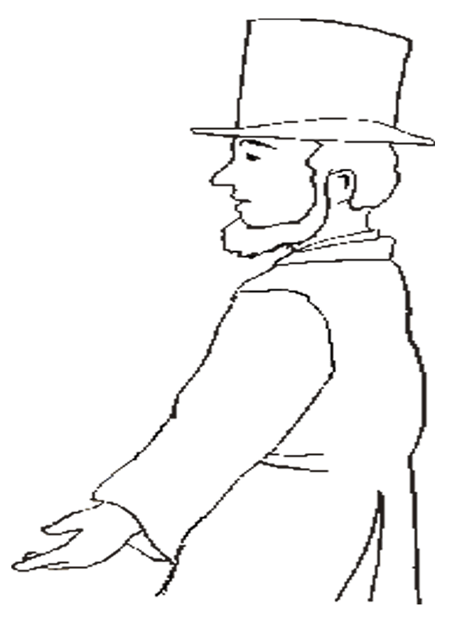 abraham lincoln coloring pages with name - photo #28