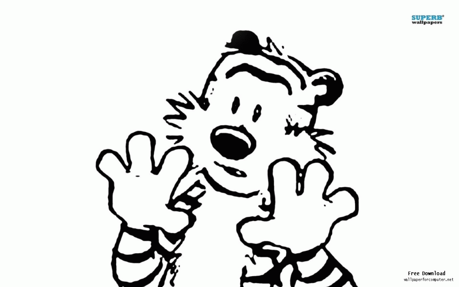 calvin and hobbs free coloring pages - photo #22
