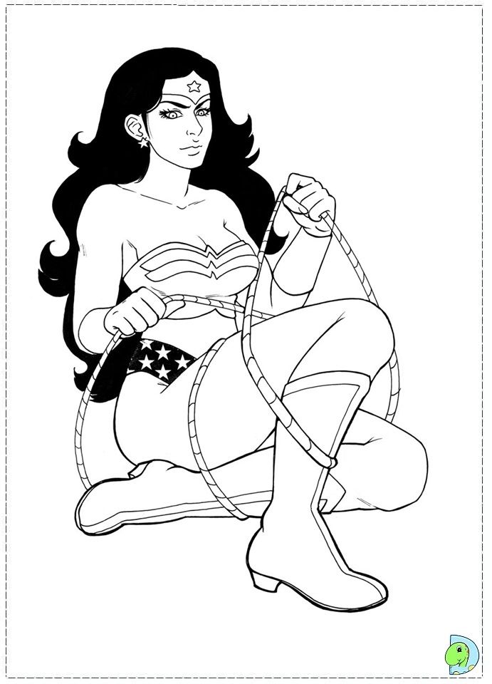 wonder woman Colouring Pages (page 3)