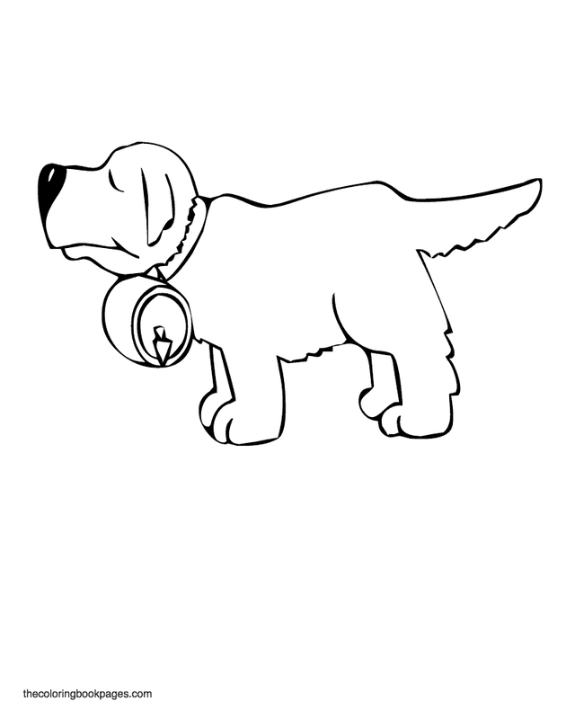 beethoven dog Colouring Pages