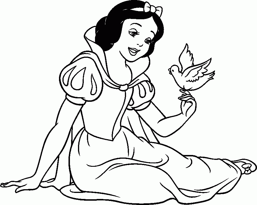 Disney Princess Coloring Pages Snow White Download Free Gothic Princesses