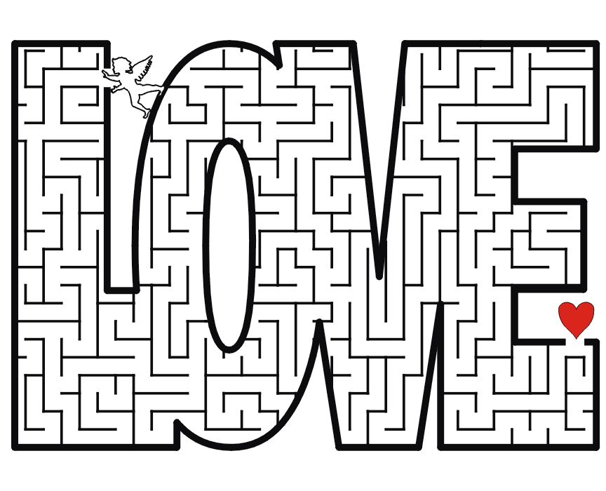 valentine's day coloring pages