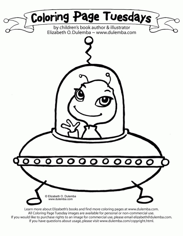 New Space Alien Coloring Pages | Coloring Pages