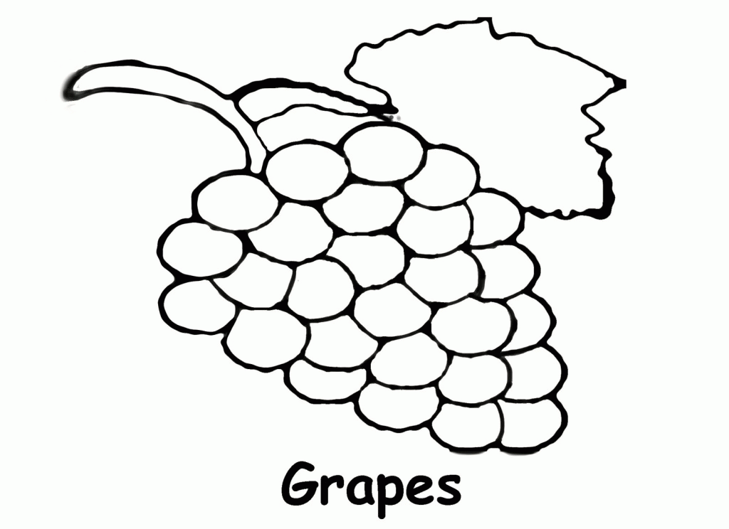Inspirational Grapes Coloring Page | Laptopezine.