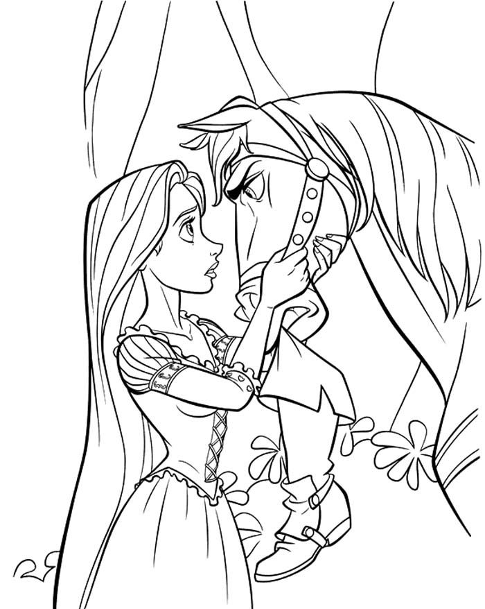 tangled princess Colouring Pages