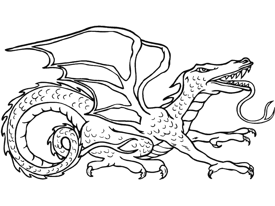 Printable Dragons 24 Fantasy Coloring Pages