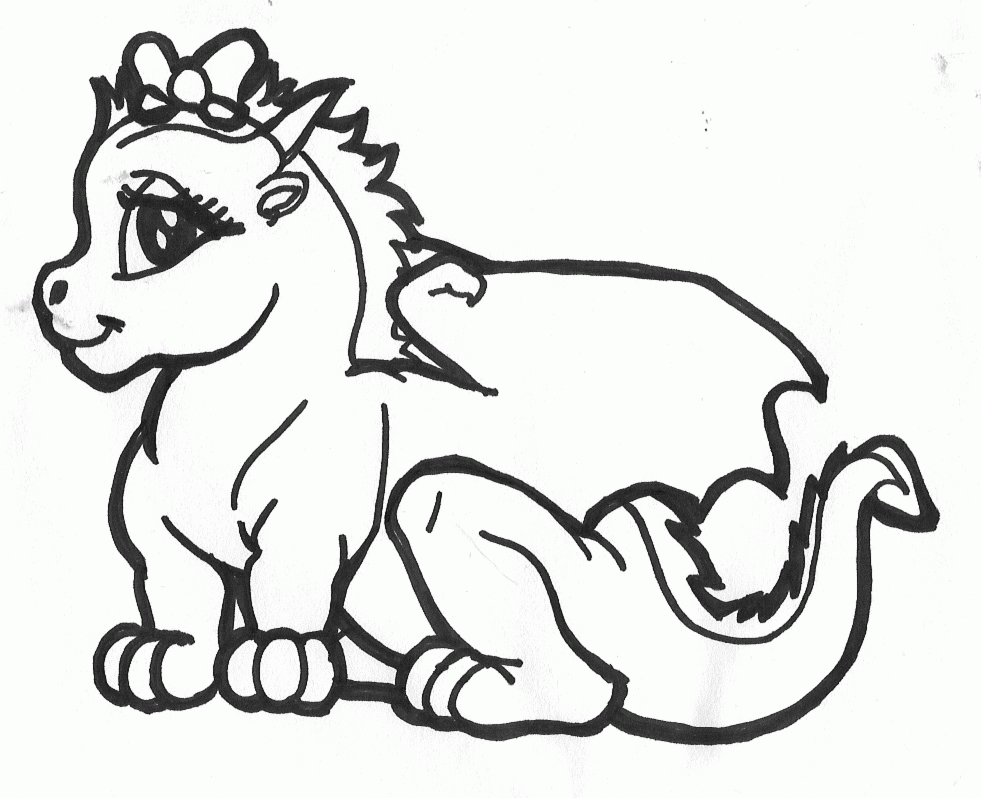 Free Printable Dragon Coloring Pages - Coloring Home